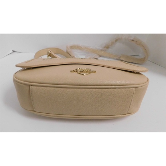 New Love Moschino Borse‎ Natural Beige Leather Shoulder Bag